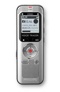 Philips Voice Tracer DVT2015 dyktafon Pamięć wewnętrzna i karty pamięci flash Srebrny - Dyktafony - miniaturka - grafika 1