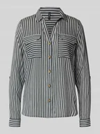 Koszule damskie - Bluzka koszulowa o kroju regular fit z czystej wiskozy model ‘BUMPY’ - miniaturka - grafika 1