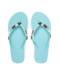 Banana Moon Japonki Luceros Tahuata JSR24 Turkusowy - Klapki i japonki damskie - miniaturka - grafika 1