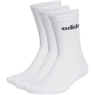 Skarpetki damskie - Skarpety ADIDAS Linear Crew Cushioned 3Pack białe - miniaturka - grafika 1