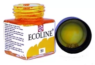 Farby i media malarskie - Farba akwarelowa płynna Talens Ecoline, 201 YellowLigh, 30 ml - miniaturka - grafika 1