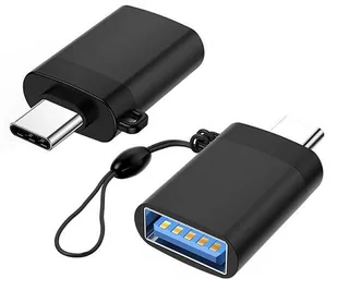ADAPTER HOST OTG USB-A na USB-C TO USB 3.0 czarny AK56 - Huby USB - miniaturka - grafika 1
