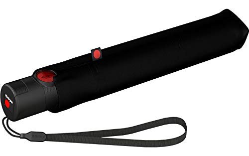 Knirps Ultra U.200 Medium Duomatic Parasol Kieszonkowy - Automatyczne otwieranie i zamykanie - Odporność na burze - Wiatroszczelna, Noir, 26.00