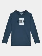 Bluzki damskie - Guess Bluzka L3BI10 I3Z14 Granatowy Regular Fit - miniaturka - grafika 1