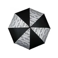 Parasole - Składany parasol czarno-biały w nuty – stylowy i kompaktowy - miniaturka - grafika 1