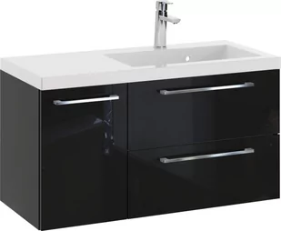 Szafka z Umywalką ROSEN 90 cm - Uchwyt Chromowany - Szafki łazienkowe - miniaturka - grafika 1