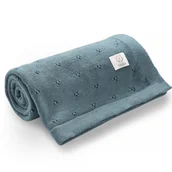 Koce i narzuty dla dzieci - YOSOY Yosoy - Koc dziany 100% merino wool JERSEY krem melanż 71035-uniw - miniaturka - grafika 1