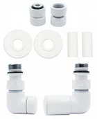 Zawory i kraniki - Zawór regulacyjny Vision biały prawy GW1/2 All in One - miniaturka - grafika 1