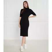 Sukienki - Calvin Klein Wełniana sukienka EXTRA FINE 1/2 SLEEVE - miniaturka - grafika 1