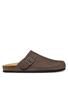 Geox Klapki U Sandal Ghita U559VC 00032 C6024 Brązowy - Klapki i japonki męskie - miniaturka - grafika 1