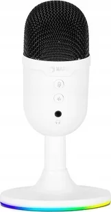 Mikrofon Marvo Marvo, gamingowy mikrofon, MIC-06, biała, Podświetlenie RGB, wejście słuchawkowe - Mikrofony komputerowe - miniaturka - grafika 1