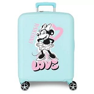Disney Minnie Heart Walizka kabiny Turkusowy 40x55x20 cms Twarde mocowanie ABS Wbudowany 38,4l 2,82 kg 4 koła Podwójne Bagaż Ręczny, niebieski, Talla única, Walizka kabinowa - Walizki - miniaturka - grafika 1