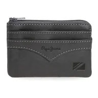 Portfele - Pepe Jeans Kurtka Portfel Szary 11x7x1,5 cm Skóra by Joumma Bags, Szary, Talla única, portmonetka - miniaturka - grafika 1