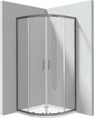 Kabiny prysznicowe - Deante Kabina prysznicowa z brodzikiem półokrągła - 80x80 cm - miniaturka - grafika 1