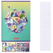 Zeszyty szkolne - Zeszyt A5 60k kratka w kratkę z marginesem HERLITZ - miniaturka - grafika 1