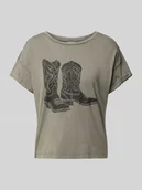 Koszulki i topy damskie - T-shirt z nadrukiem z logo model ‘BOHDI’ - miniaturka - grafika 1