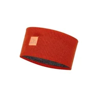 Czapki i chusty sportowe damskie - Opaska sportowa Buff Crossknit Headband Solid Fire - miniaturka - grafika 1