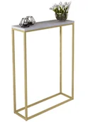 Konsole i sekretarzyki - Nowoczesna Konsola Złoty + Beton G6-E11 - miniaturka - grafika 1