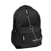 Plecaki - Lekki plecak młodzieżowy Paso BeUniq, Czarny - miniaturka - grafika 1