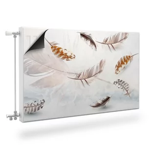 Osłona MAGNETYCZNA Na Grzejnik Pióra Styl Boho 100cm x 60cm - Dekoracje domu - miniaturka - grafika 1