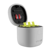 Akcesoria do kamer sportowych - Telesin Ładowarka trójkanałowa Allin box + 3 akumulatory do GoPro Hero 12 / 11 / 10 / 9 (żółty) - miniaturka - grafika 1