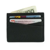Portfele - Wizytownik Portfel SW43 Black - miniaturka - grafika 1