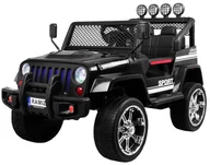 Pojazdy elektryczne dla dzieci - 4toys, samochód na akumulator Jeep Raptor Drifter 4x4 New, czarny - miniaturka - grafika 1
