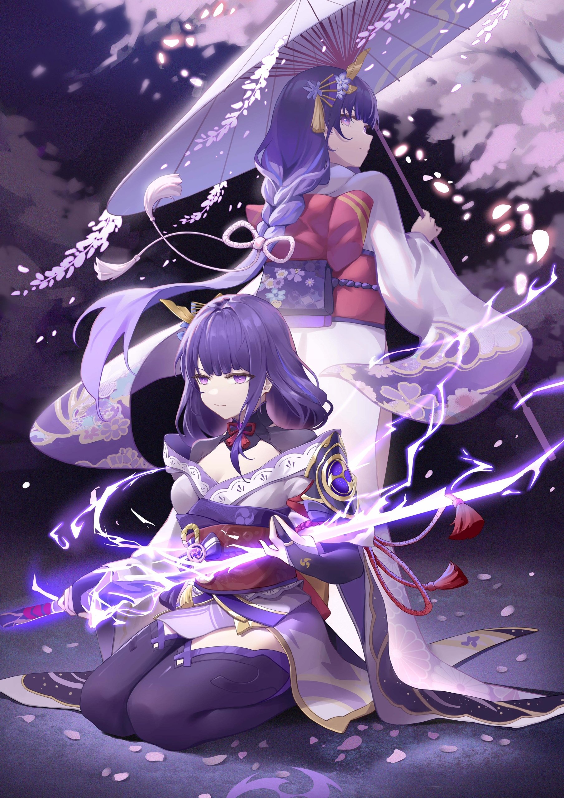 Plakat A2 Genshin Impact Raiden Shogun