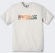 Koszulki męskie - Koszulka Carhartt Light Logo Graphic Oat Milk - miniaturka - grafika 1