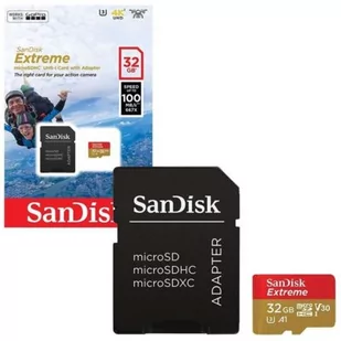 SanDisk microSDXC Extreme 32GB (SDSQXAF-032G-GN6AA) - Karty pamięci - miniaturka - grafika 1