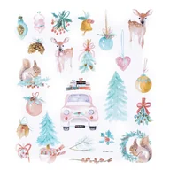 Scrapbooking - Naklejki Z Brokatem - Jolly Christmas 23 Szt Dalprint - miniaturka - grafika 1