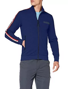 CMP Męska kurtka Felpa Elasticizzata z zamkiem błyskawicznym Pile Con turkusowy Cobalto 48 - Kurtki męskie - miniaturka - grafika 1