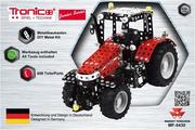 Zabawki konstrukcyjne - Tronico Toys GmbH Seria tronico 10082  metalowe zestaw budowlany Traktor Massey Ferguson 5430, Junior, skala 1: 24, 658-częściowy, czerwony - miniaturka - grafika 1