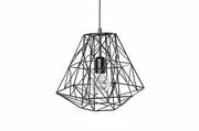 Lampy sufitowe - Invicta Interior Lampa wisząca cage s czarna 39317 - miniaturka - grafika 1