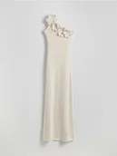 Sukienki - Reserved - Kroszetowa sukienka maxi - kremowy - miniaturka - grafika 1