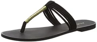 Klapki i japonki damskie - ALDO Damskie japonki Melanie, czarny - czarny Black 98-40 EU - miniaturka - grafika 1