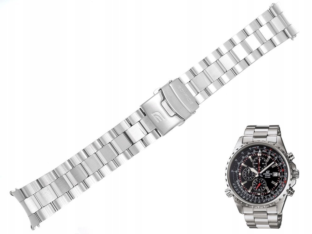 Bransoleta do zegarka Casio EF-527 EF-527D stalowa