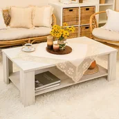 Obrusy i serwetki - Serweta bawełniana z ażurem, kolor kremowy, rozmiar 85x85 cm, Rachela - miniaturka - grafika 1