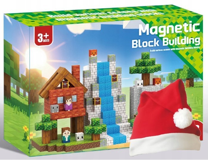 Zestaw Zabawki Dzieci Klocki Magnetyczne Zabawa DIY Logiczna Budowanie