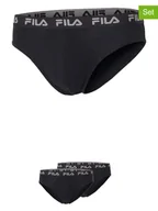 Majtki męskie - Fila Slipy (3 pary) w kolorze czarnym - miniaturka - grafika 1