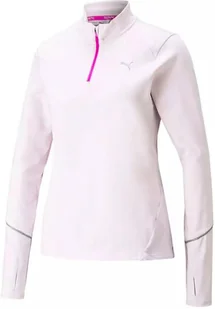 Bluza damska Puma  Run 5K Knit 1/2 Zip Lavender Fog XS - Bluzy damskie - miniaturka - grafika 1