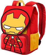 Plecaki szkolne i tornistry - Plecak Jednokomorowy Szkolny Iron Man Czerwony Marvel 26x34x18 cm - miniaturka - grafika 1