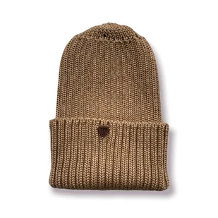 CZAPKA smart merino - ciemny beż - Czapki dla dzieci - miniaturka - grafika 1