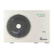 V-TAC Pompa ciepła Monoblok 10kW, 1F, R32, grzałka 3kW (VT-M10KW-P1H3-W)