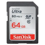 Karty pamięci - SanDisk SDXC Ultra 64GB (SDSDUNC-064G-GN6IN / 139768) - miniaturka - grafika 1