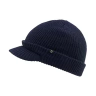 Czapki męskie - Czapka Zimowa Akrylowa z Daszkiem Brandit Shield Cap Navy - miniaturka - grafika 1