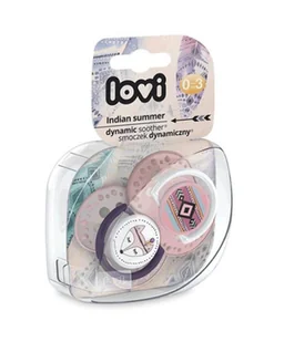 Canpol babies LOVI Dynamiczny smoczek uspokajający Indian Summer girl 0-3 m-ce 2 szt 9082799 - Pozostałe kosmetyki - miniaturka - grafika 2