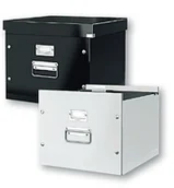 Pudła i kartony archiwizacyjne - Esselte Pudło Click & Store na teczki zawieszane białe 6046 - miniaturka - grafika 1