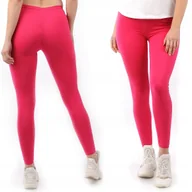 Legginsy - Legginsy damskie długie Polskie Getry Bawełniane Różowe 6XL - miniaturka - grafika 1