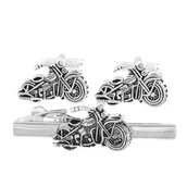 Spinki do mankietów i krawatów - Komplet motocyklowy Harley Davidson TBC17 - miniaturka - grafika 1